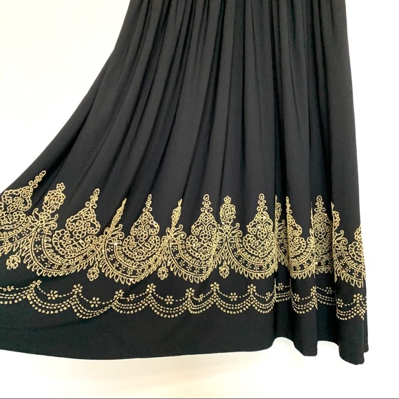 Cache Empire Babydoll Beaded Black Dress - Picture 9 of 14